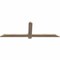 Ekena Millwork Eugene Smooth Timber Gable Bracket, Douglas Fir, 60"W x 20"H x 1 1/2"D x 3 1/2"F, 8/12 Pitch GBW060X20X0204EUG00SDF - alternate 2